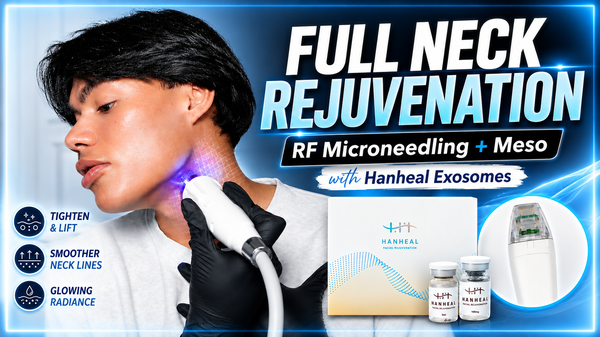FULL Neck Rejuvenation! RF Microneedling + Hanheal Exosome Meso